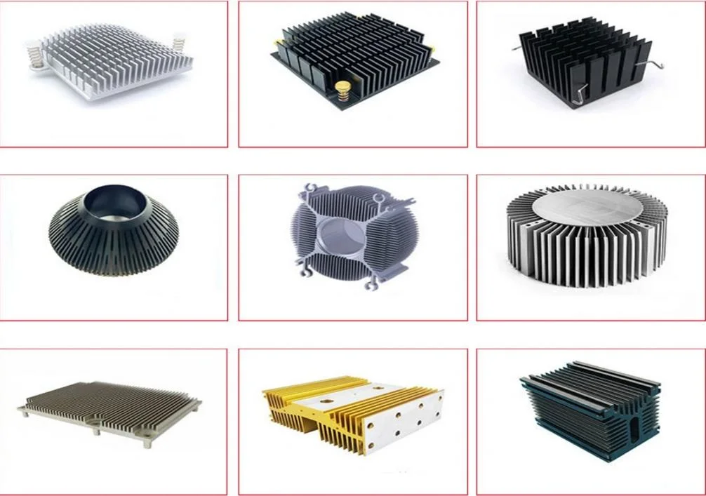 106*40mm Manufacture Heatsink Aluminium Extrusion Skived Fin Heat Sink