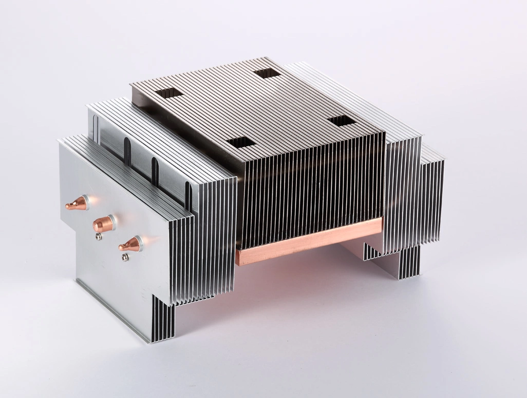 Al6063 Anodized Aluminum Bonded and Fold Friction Welding Extrusion Heat Sink