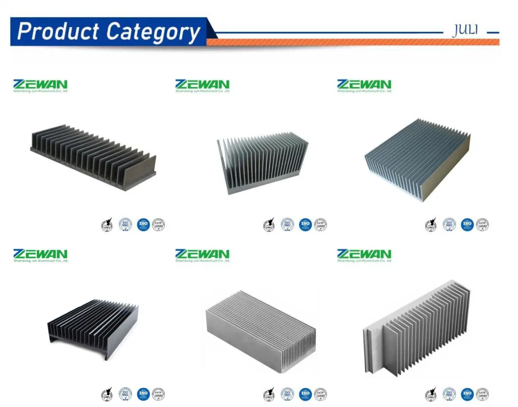 Aluminium Heat Sink Industrial Aluminium Profile Aluminium Alloy Skived Fin